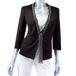 NEW! ROCK REPUBLIC RHINESTONE DETAILED BLAZER